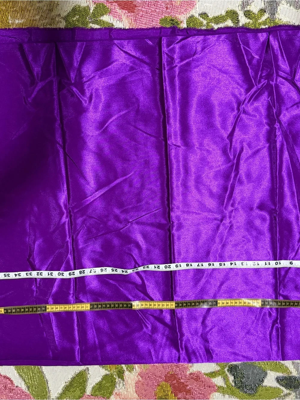 4 Yards : 2 yards each : Purple and Light Lavender Organza Party Fabric Set